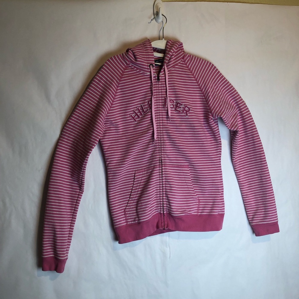 PINK TOMMY HILFIGER HOODIE SIZE MEDIUM
